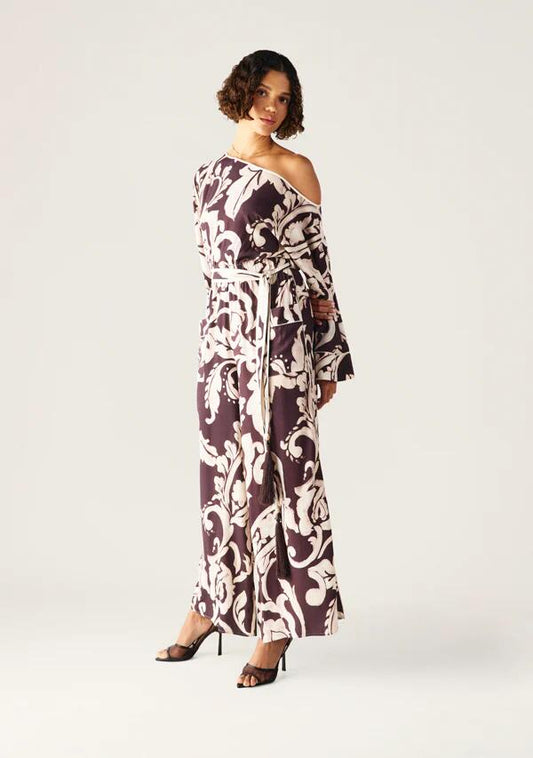 Image of a model wearing Outerwear. Productname: Seraphine Jumpsuit in Seraphine Print colour by brand - MOS The Label