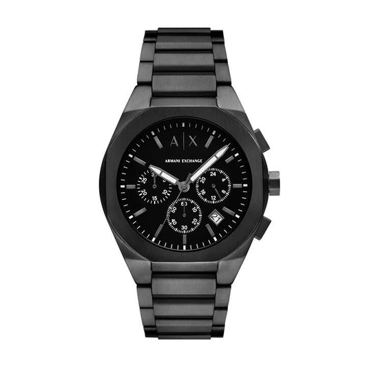 Image of Watches. Productname: Armani Exchange Chronograph Black Stainless Steel Watch AX4183 in Watch colour by brand - Armani Exchange