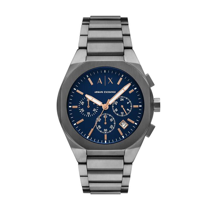 Image of Watches. Productname: Armani Exchange Chronograph Gunmetal Stainless Steel Watch AX4182 in Watch colour by brand - Armani Exchange