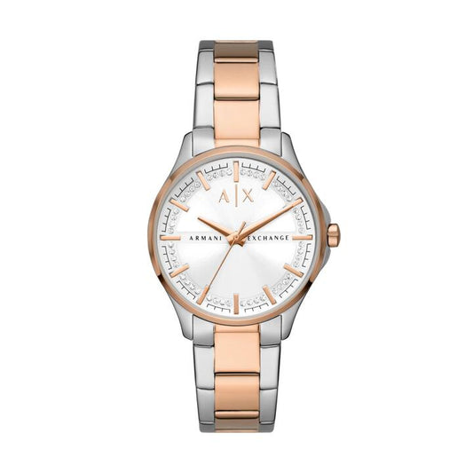 Image of Watches. Productname: Armani Exchange Lady Hampton Two Tone Women's Watch AX5258 in Watch colour by brand - Armani Exchange