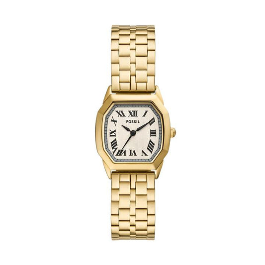 Image of Watches. Productname: Fossil Harlow Three-Hand Gold-Tone Stainless Steel Watch ES5361 in Watch colour by brand - Fossil