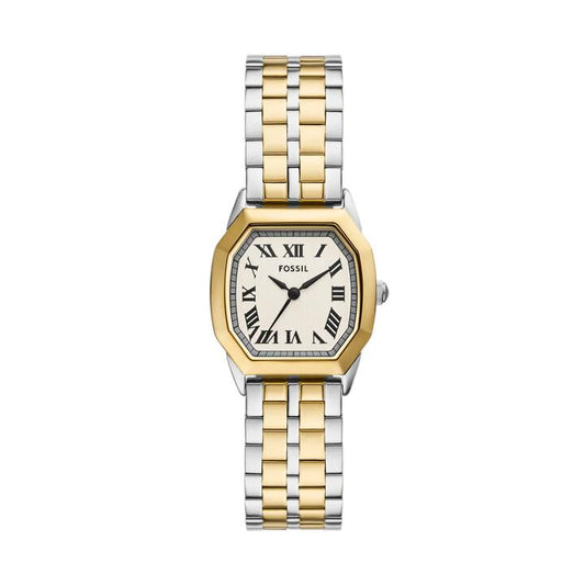 Image of Watches. Productname: Fossil Harlow Three-Hand Two-Tone Stainless Steel Watch ES5362 in Watch colour by brand - Fossil