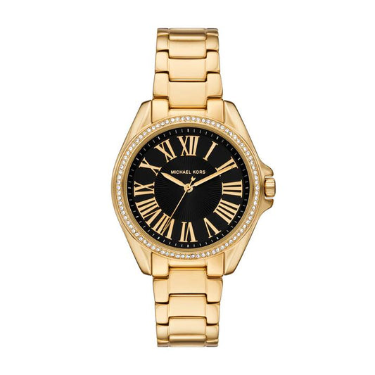 Image of Watches. Productname: Michael Kors Kacie Three-Hand Gold-Tone Stainless Steel Watch MK4852 in Watch colour by brand - Michael Kors