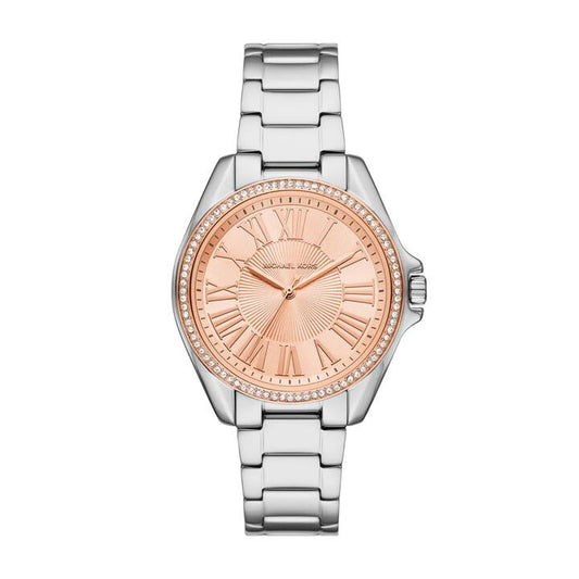 Image of Watches. Productname: Michael Kors Kacie Three-Hand Stainless Steel Watch MK4854 in Watch colour by brand - Michael Kors