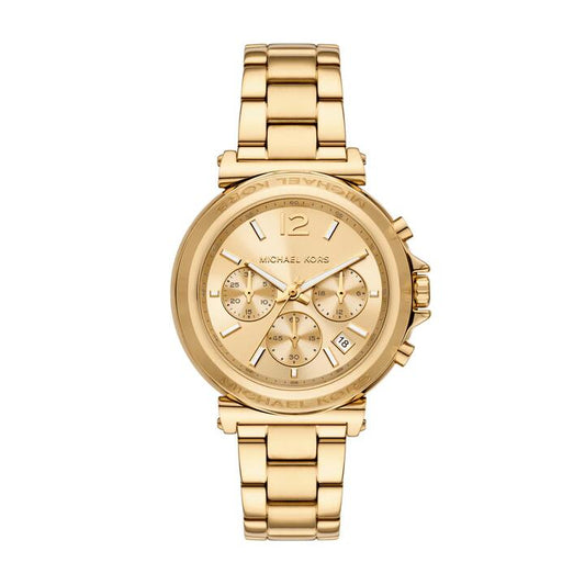 Image of Watches. Productname: Michael Kors Maren Chronograph Gold-Tone Stainless Steel Watch MK7493 in Watch colour by brand - Michael Kors