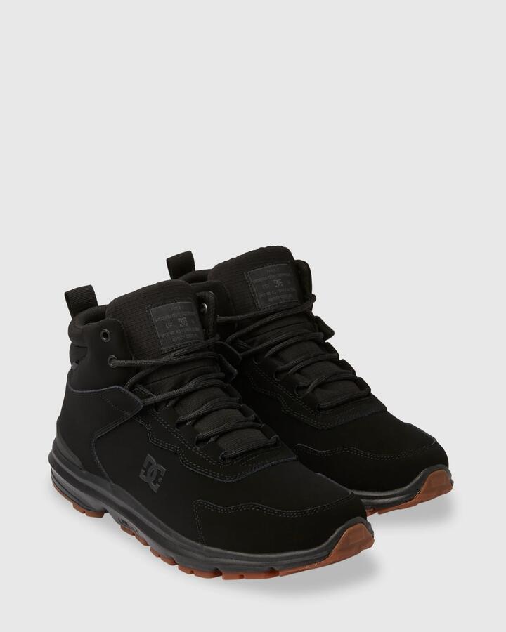 Image of Boots. Product name - DC Shoes Mens Munity Wr Boots Black/Black/Black in Black/Black/Black colour by brand - DC Shoes