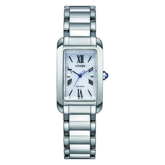 Image of a model wearing Dress. Productname: Citizen Women's Citizen L Dress EW5620-55A in Watch colour by brand - Citizen