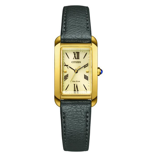 Image of a model wearing Dress. Productname: Citizen Women's Citizen L Dress EW5622-09P in Watch colour by brand - Citizen