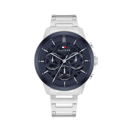 Image of Watches. Productname: Tommy Hilfiger Henry Stainless Steel Blue Dial Men's Watch 1710684 in Watch colour by brand - Tommy Hilfiger