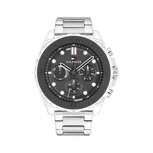 Image of Watches. Productname: Tommy Hilfiger Morgan Stainless Steel Dark Grey Dial Men's Watch 1710689 in Watch colour by brand - Tommy Hilfiger