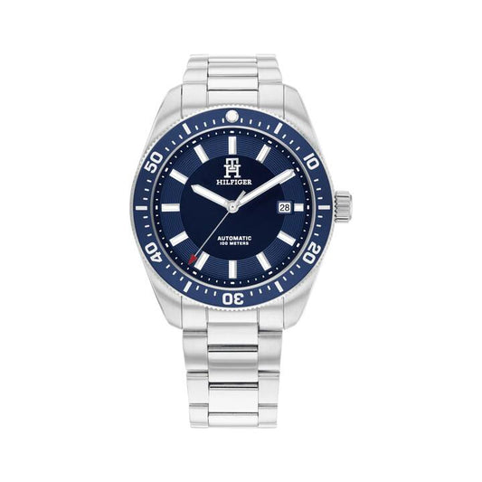 Image of Watches. Productname: Tommy Hilfiger Th85 Stainless Steel Navy Dial Men's Watch 1710591 in Watch colour by brand - Tommy Hilfiger