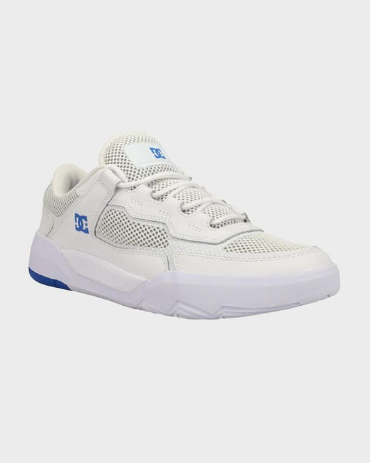 Image of Shoes. Product name - DC Shoes Mens Dc Metric Skate Shoes White/Black/Blue in White/Black/Blue colour by brand - DC Shoes