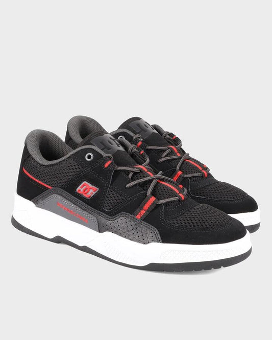 Image of Sneakers. Product name - DC Shoes Mens Construct Sneakers Black/Red in Black/Red colour by brand - DC Shoes