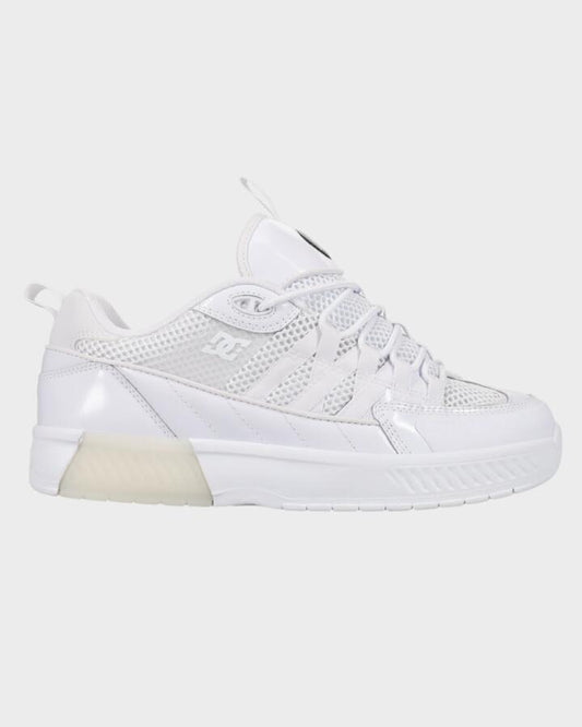 Image of Shoes. Product name - DC Shoes Mens Lucien Skate Shoes White in White colour by brand - DC Shoes