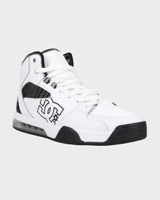 Image of Shoes. Productname: DC Shoes - Mens Versatile Hi Skate Shoes - White/Black/White - in White/Black/White colour by brand - DC Shoes