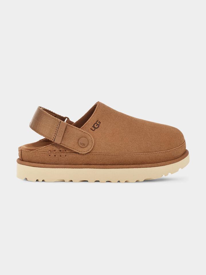 Image of Boots. Productname: Ugg Goldenstar Clog in Chestnut colour by brand - Ugg