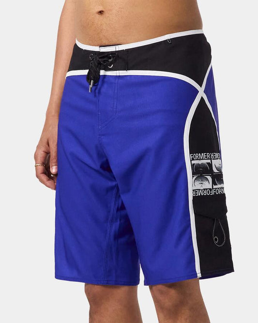 Image of Swimwear. Productname: Former - Mens Chun 20' Trunk Boardshorts - Cobalt - in Cobalt colour by brand - Former