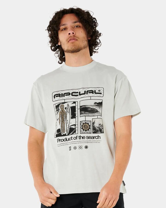 Image of T-Shirts. Product name - Rip Curl Womens Search Exploration T-Shirt Iced Grey in Iced Grey colour by brand - Rip Curl