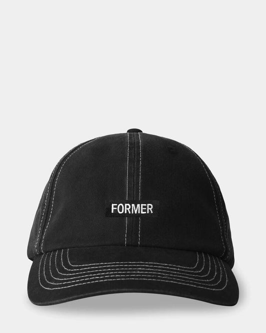 Image of Hats. Productname: Former - Mens Legacy Rose Cap - Black - in Black colour by brand - Former