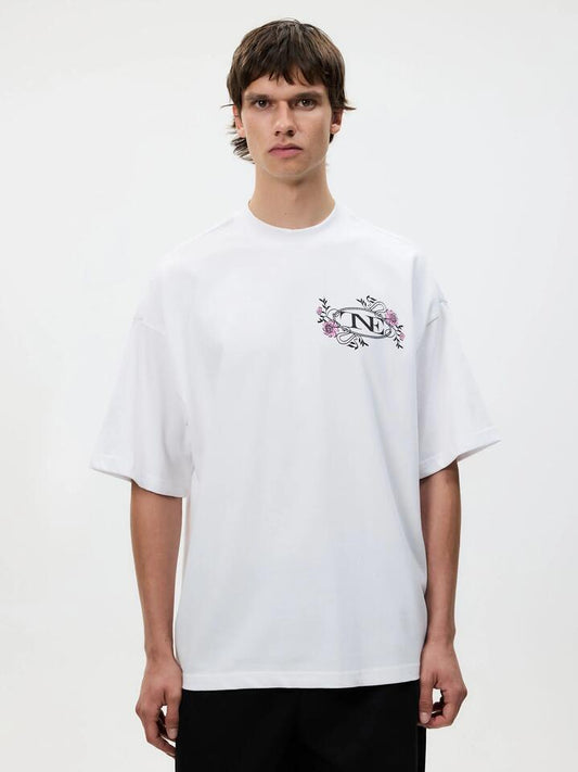 Image of a model wearing Denim. Productname: TNE Visions in Optic White colour by brand - TNE