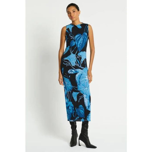Image of a model wearing Dress. Productname: Datura Dress in PRINT colour by brand - sass and bide