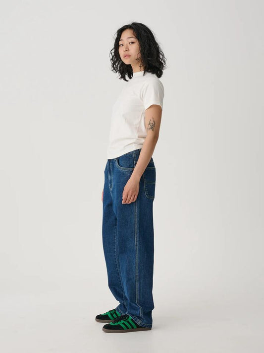 Image of a model wearing Denim. Productname: S-Double Denim Standard Jean Womens in ONE WASH colour by brand - S-Double