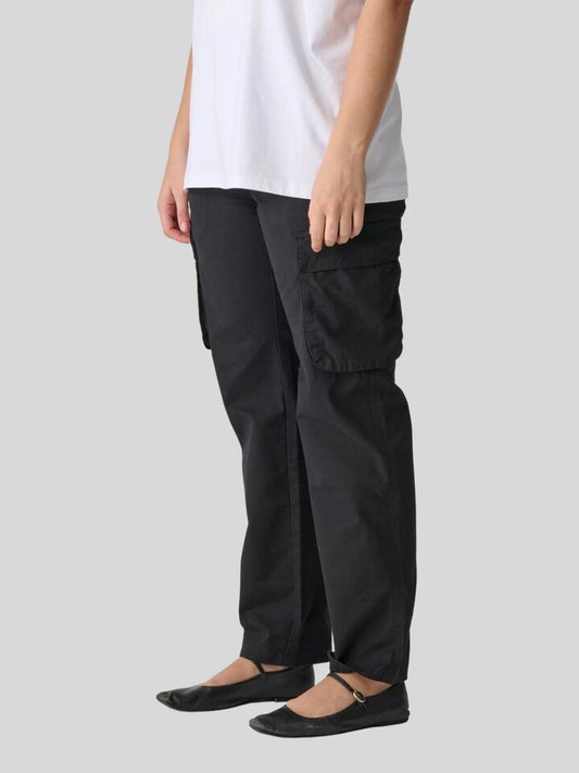 Image of a model wearing Pants. Productname: S-Double Cargo Work Pant in BLACK colour by brand - S-Double