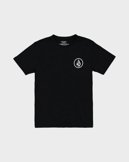 Image of T-Shirts. Productname: Volcom Boys 8-16 Aus Mini Circle T-Shirt Black - in Black colour by brand - Volcom