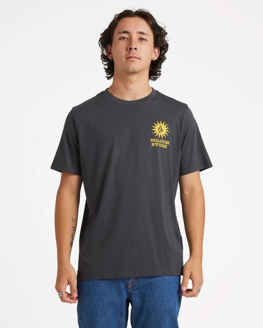 Image of T-Shirts. Productname: Volcom Mens Rayz T-Shirt Asphalt Black - in Asphalt Black colour by brand - Volcom