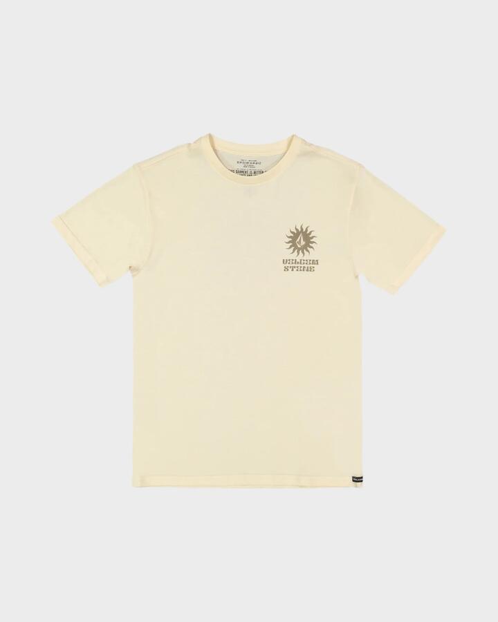 Image of T-Shirts. Product name - Volcom Boys 8-16 Rayz T-Shirt Sand in Sand colour by brand - Volcom