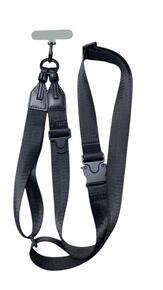 Image of Toys. Product name - Black Utility Crossbody Phone Strap in colour by brand - Toymate