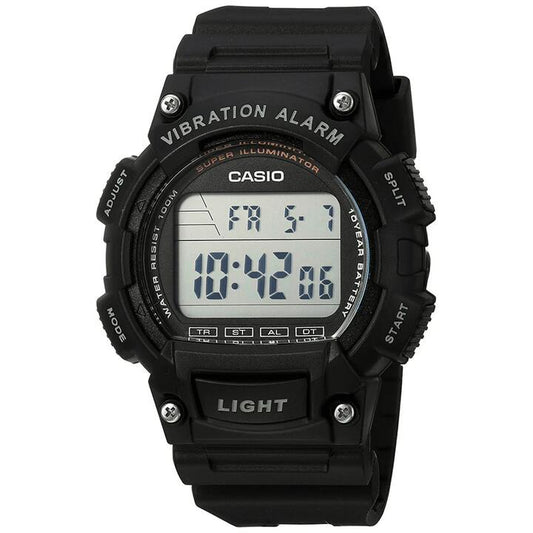 Image of Watches. Productname: Casio Black Digital Watch W736H-1A in Watch colour by brand - Casio