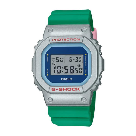 Image of Watches. Productname: Casio G Shock Euphoria Digital Watch DW5600EU-8A3 in Watch colour by brand - Casio