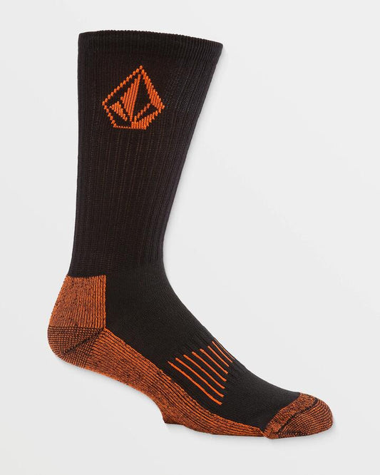 Image of Socks. Productname: Volcom Mens Workwear 3 Pack Crew Socks Black - in Black colour by brand - Volcom
