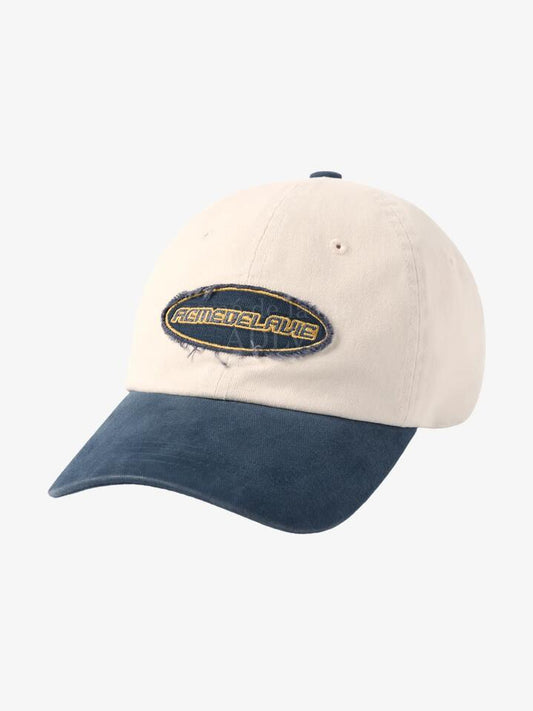 Image of Hats. Productname: ADLV Two Tone Applique Patch Ball Cap ONE SIZE NAVY in NAVY colour by brand - ADLV