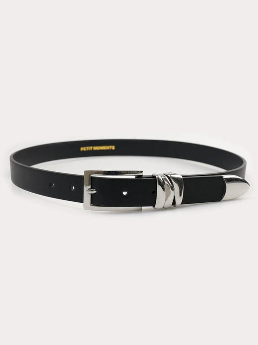 Image of Accessories. Productname: Petit Moments Modern Belt in Blac/Silver colour by brand - Petit Moments