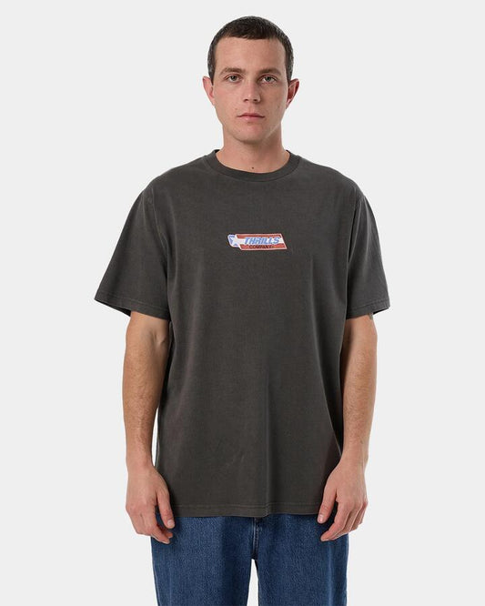 Image of T-Shirts. Product name - Thrills Mens Starpower Merch Fit T-Shirt Merch Black in Merch Black colour by brand - Thrills