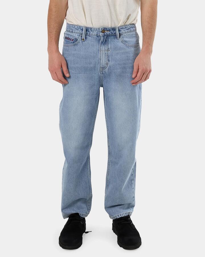 Image of Jeans. Productname: Thrills - Mens Starpower Slacker Denim Jeans - Endless Blue - in Endless Blue colour by brand - Thrills