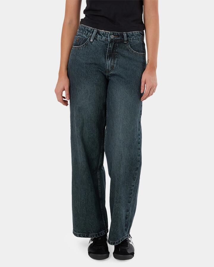 Image of Jeans. Productname: Thrills - Womens Billie Low Denim Jeans - Metal Blue - in Metal Blue colour by brand - Thrills
