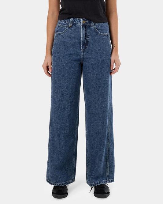 Image of Jeans. Productname: Thrills - Womens Ashton Denim Jeans - Vintage Rinse Blue - in Vintage Rinse Blue colour by brand - Thrills