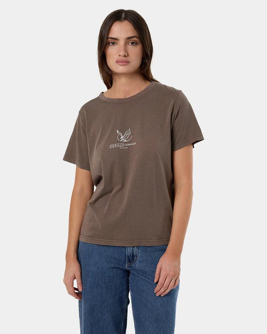 Image of T-Shirts. Product name - Thrills Womens Glory Relaxed T-Shirt Falcon in Falcon colour by brand - Thrills