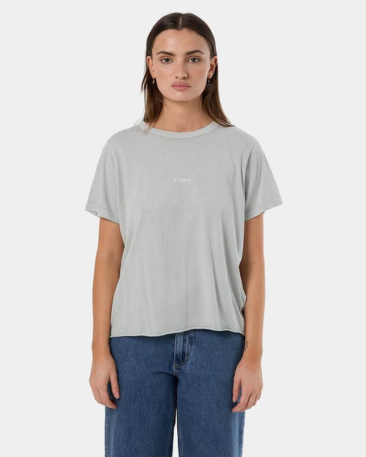Image of T-Shirts. Product name - Thrills Womens Minimal Thrills Relaxed T-Shirt Meadow Mist in Meadow Mist colour by brand - Thrills