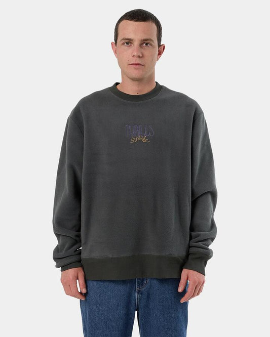 Image of Accessories. Productname: Thrills - Mens Powerful Security & Success Crew Neck - Merch Black - in Merch Black colour by brand - Thrills