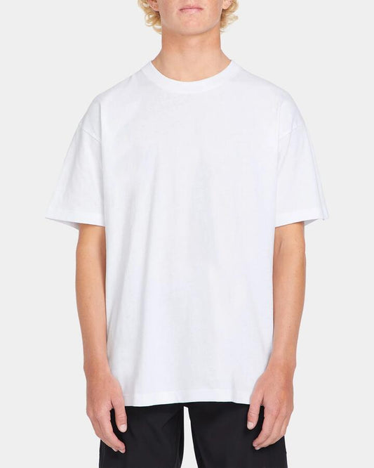 Image of T-Shirts. Productname: Volcom Mens Solid Loose T-Shirt White - in White colour by brand - Volcom