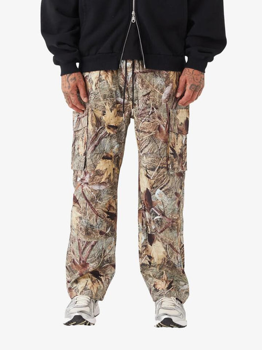 Image of a model wearing Pants. Productname: Zanerobe Naturalist Terrain Parachute Pant in REAL CAMO colour by brand - Zanerobe