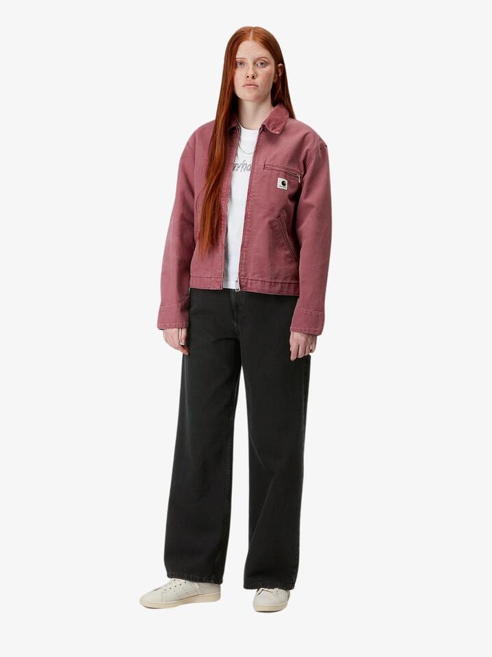 Image of a model wearing Pants. Productname: Carhartt Wip Jens Pant in Black Stone Wash colour by brand - Carhartt Wip