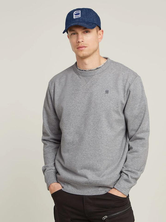 Image of a model wearing Outerwear. Productname: G-Star Nifous R Sweat in Medium Grey Heather colour by brand - G-Star