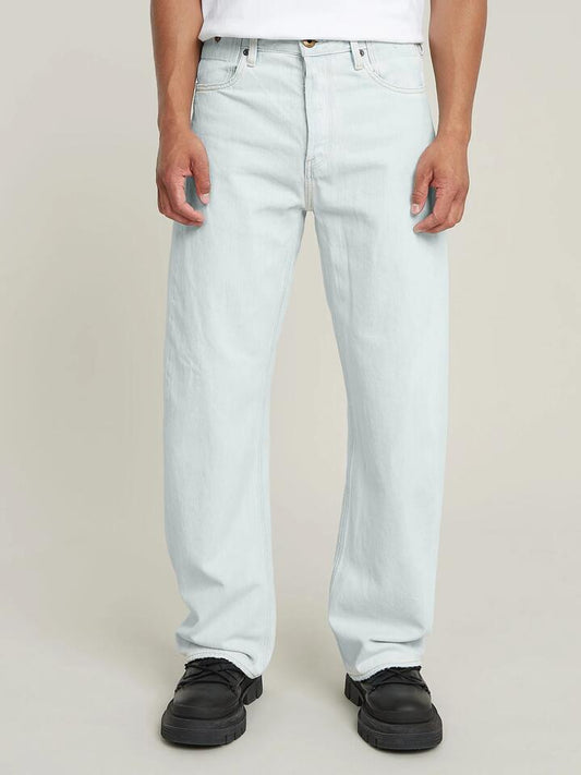 Image of a model wearing Denim. Productname: G-Star Bend 3D Loose in Beached Faded Clifton Blue colour by brand - G-Star