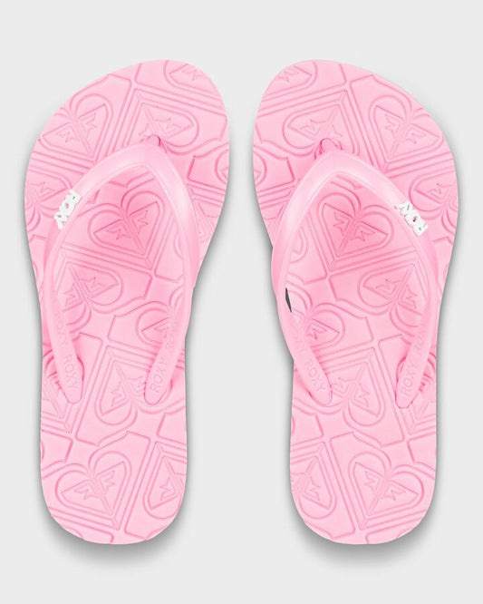 Image of Heels. Productname: Roxy Girls 8-16 Rg Viva Platform Thongs Pink Cosmos - in Pink Cosmos colour by brand - Roxy