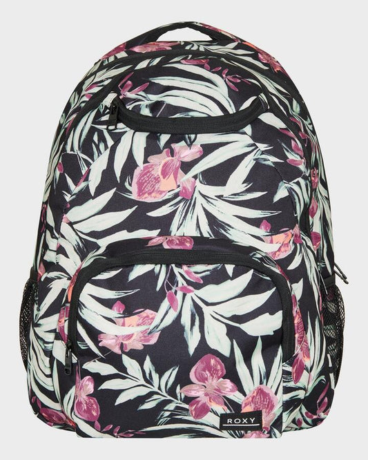 Image of Bags. Productname: Roxy Shadow Swell Printed 24L Backpack Anthracite Wind Swept Floral - in Anthracite Wind Swept Floral colour by brand - Roxy